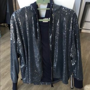 Sequined hoodie